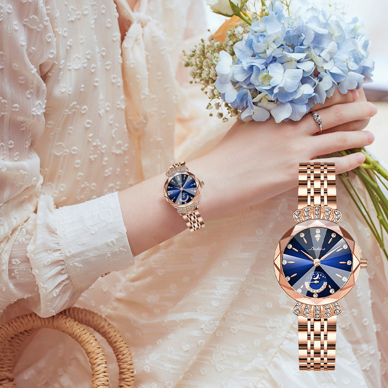 🎀Fashionable Diamond Moon Star Watch for Women