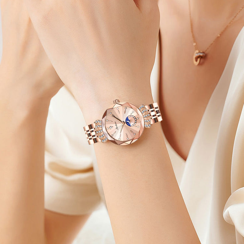 🎀Fashionable Diamond Moon Star Watch for Women
