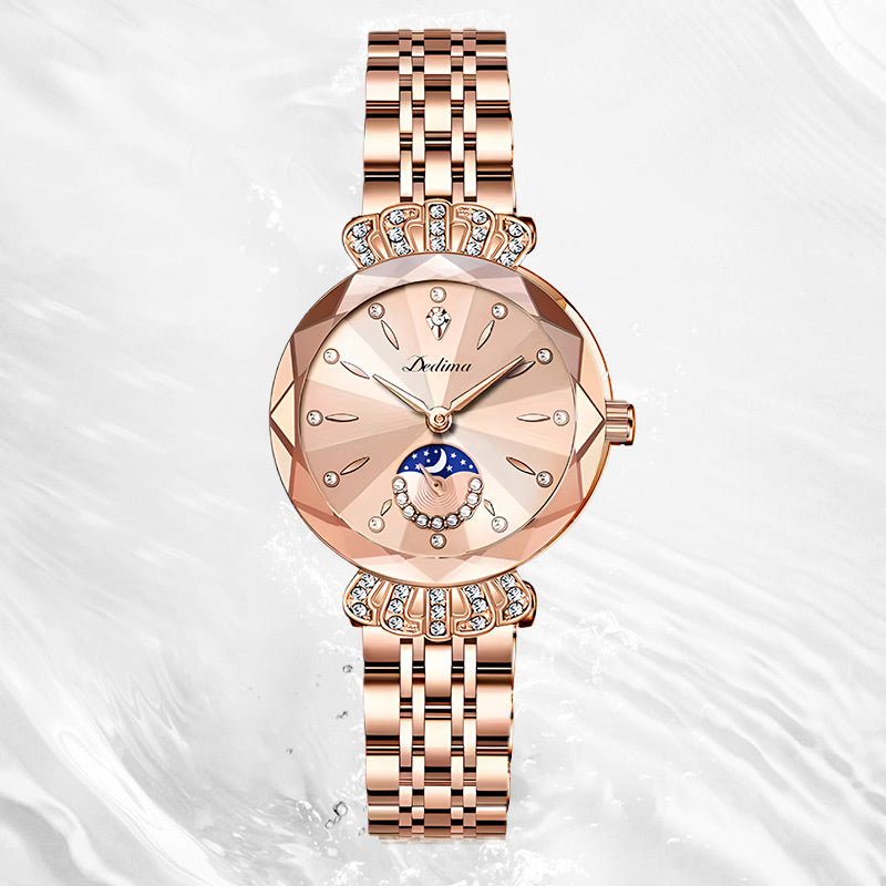 🎀Fashionable Diamond Moon Star Watch for Women