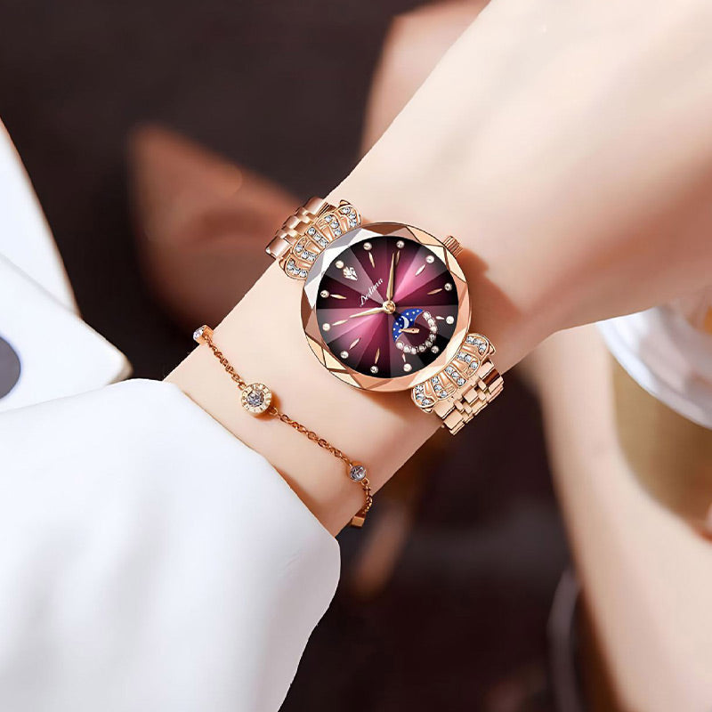 🎀Fashionable Diamond Moon Star Watch for Women