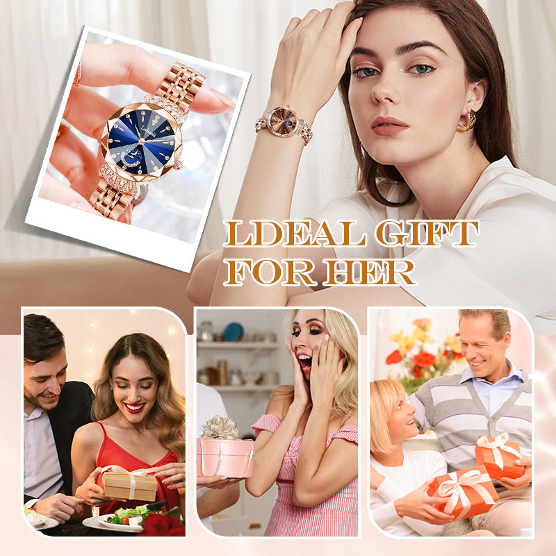 🎀Fashionable Diamond Moon Star Watch for Women