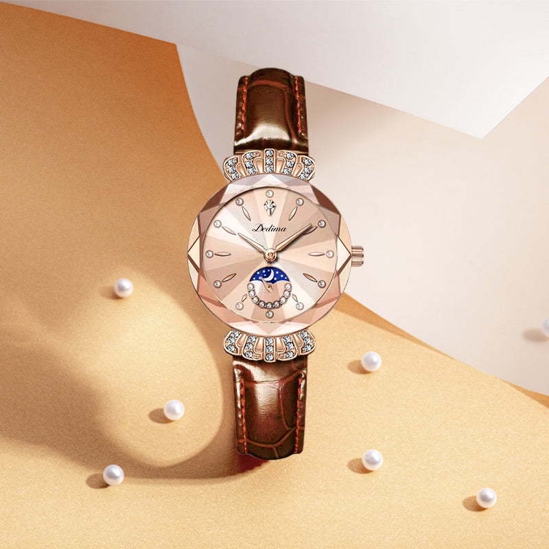 🎀Fashionable Diamond Moon Star Watch for Women
