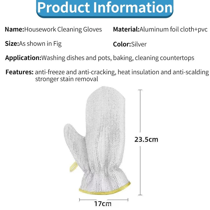 🔥🔥Buy 5 Get 5 Free (10 Pairs)✨ $5 a pair🔥🔥Kitchen Essentials— Dishwashing Wire Gloves✨