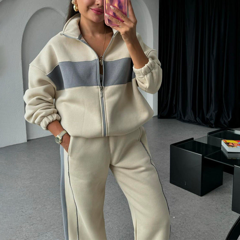 🎉Spring Sale 49% off 🛍️ Women's Two-Piece Color-Block Tracksuit