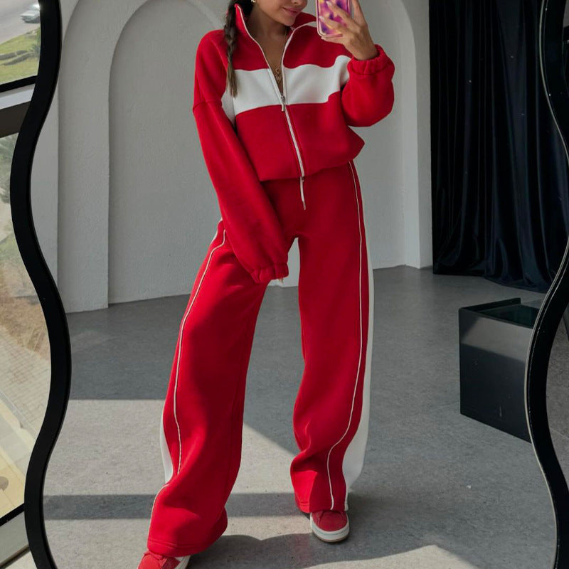 🎉Spring Sale 49% off 🛍️ Women's Two-Piece Color-Block Tracksuit