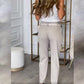 Women’s Solid Color Irregular Casual Pants