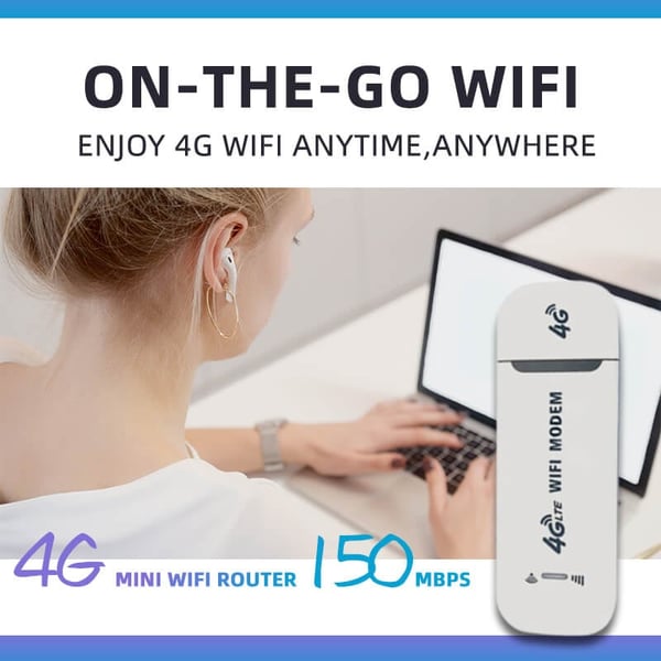 🎉LAST DAY SALE 60% OFF🔥4G LTE Router Wireless USB Mobile Broadband⚡ 150Mbps Wireless Network Card Adapter