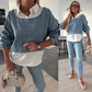 💥Women's Fashion Long Sleeve Denim Top & Pants Two Piece Set