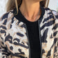 🌸Spring Specials🌸 Women's Fall Zebra Print Zipper Bomber Jacket
