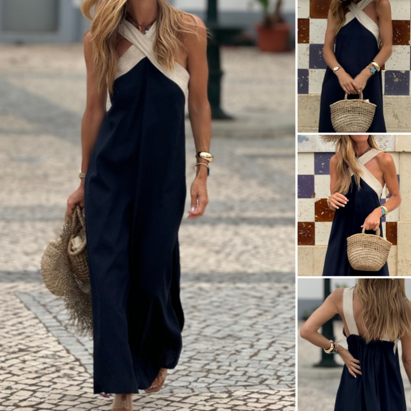 🌸Spring Specials🌸 Women's Halter Neck Sleeveless Maxi Dress