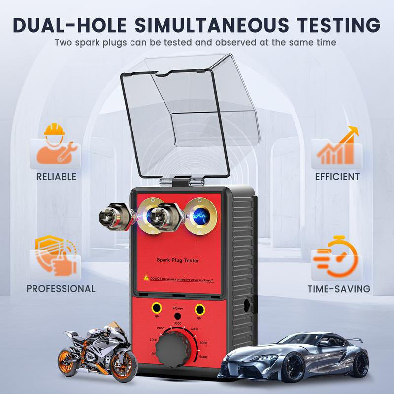 📢📢70 % OFF !!⏰⏰Spark Plug Tester with Dual Test Holes