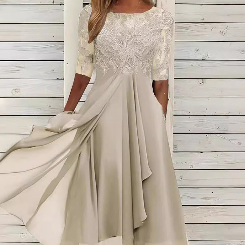 👗🌸 Embroidered midi dress – floral, flowy, flattering & perfect for events!