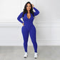 Solid Color Half Zip Seamless Jumpsuit