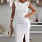 Women’s Sleeveless Bodycon Dress with Slit