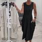 Simple Sleeveless Dress with Pockets