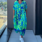 🌺Mother's Day UP TO 50% OFF!!🔥Printed V Neck Loose Midi Dress