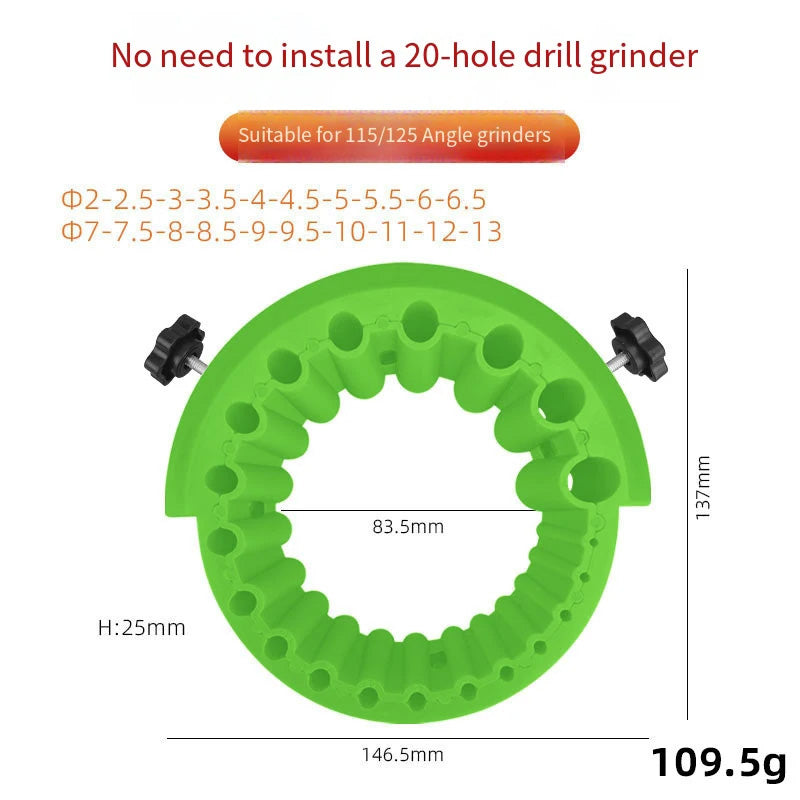 Mehrzweck-Bohrerschärfer für Winkelschleifer