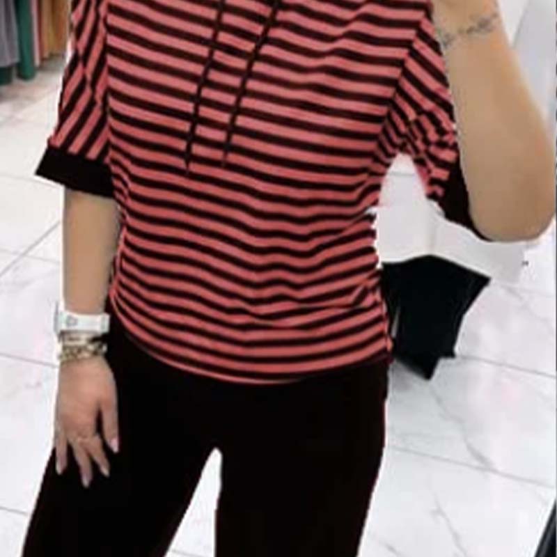 💥HOT SALE 2025💥Women's Striped Top & Solid Pants Set