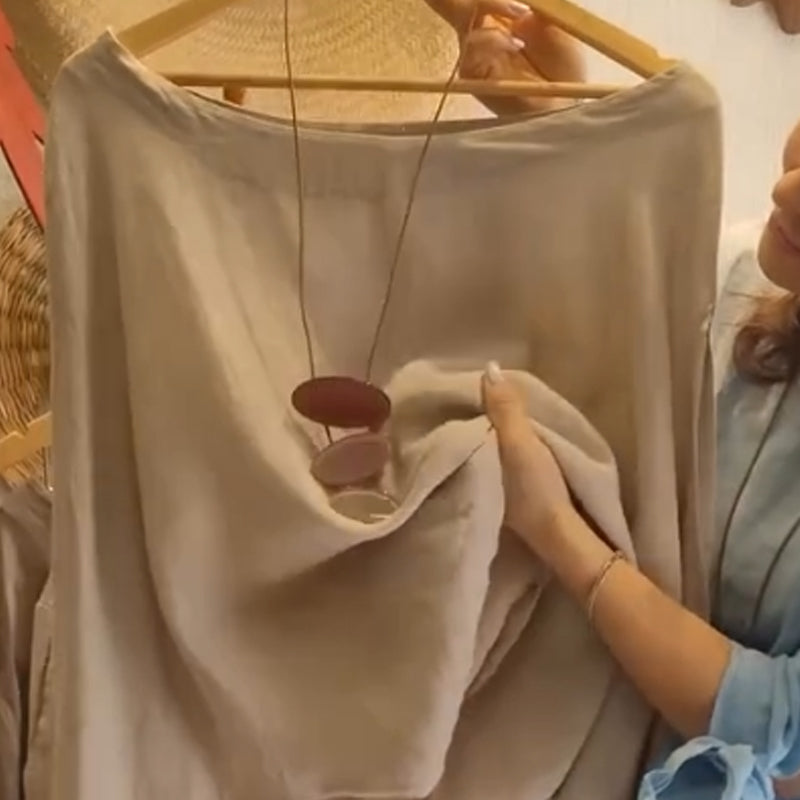 💐Women's Loose Fit Blouse & Floral Printed Wide-Leg Pants Set