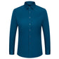 Men's Silky Wrinkle Resistant Solid Color Stretch Shirt