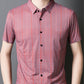 Men's Casual Vibrant Plaid High Stretch Lapel Short Sleeve Shirt