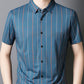 Men's Casual Vibrant Plaid High Stretch Lapel Short Sleeve Shirt