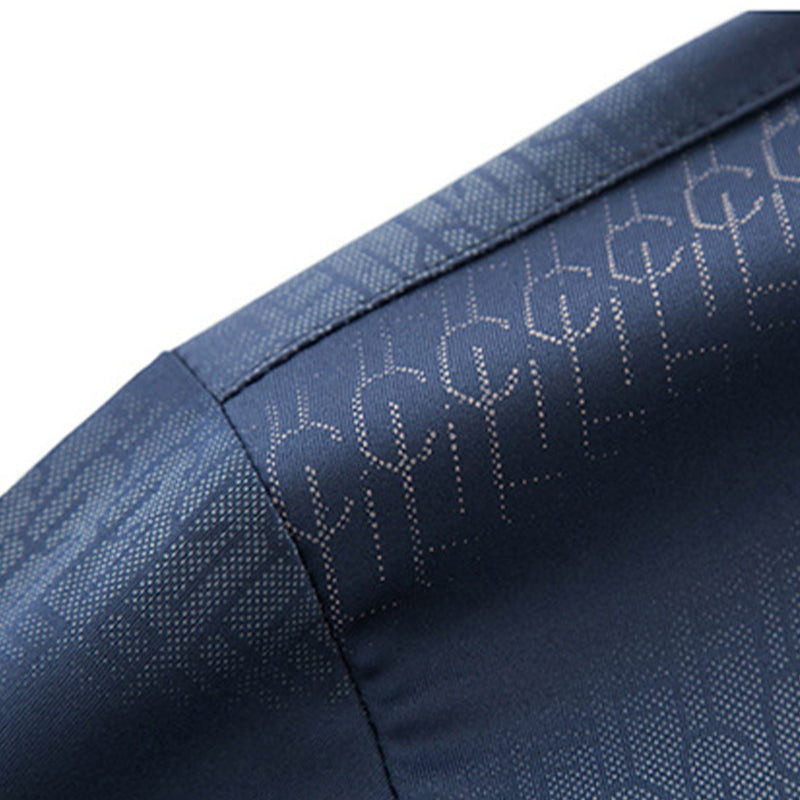 Men's Summer Embroidered Business Short-Sleeve Shirt👔