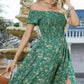 Women's Elegant Floral Off-Shoulder Dress