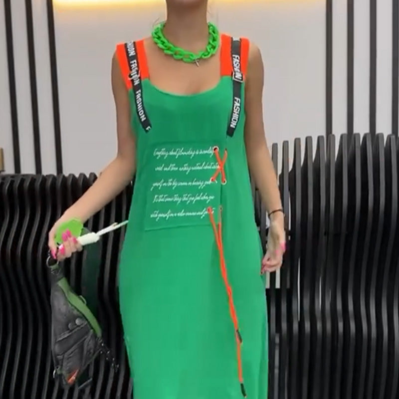 💖Women's Casual Printed Sleeveless Dress