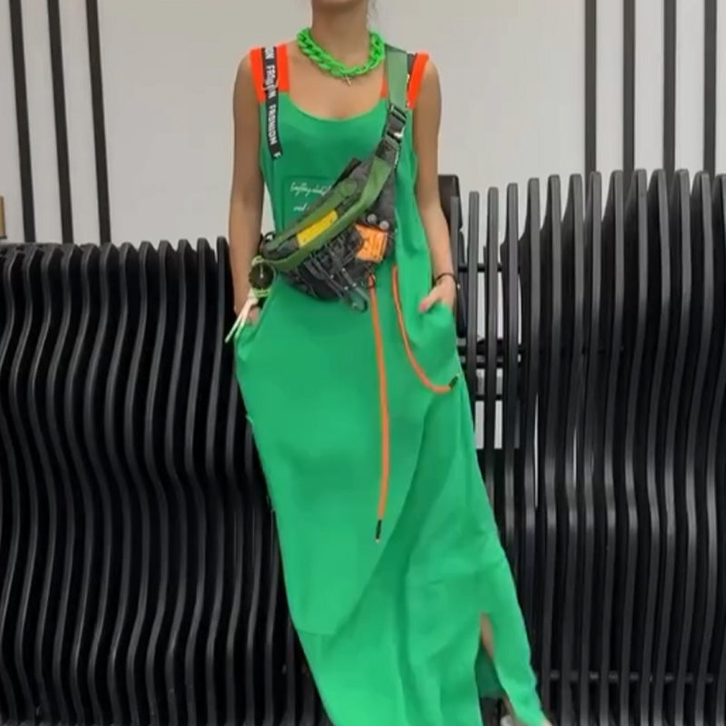 💖Women's Casual Printed Sleeveless Dress