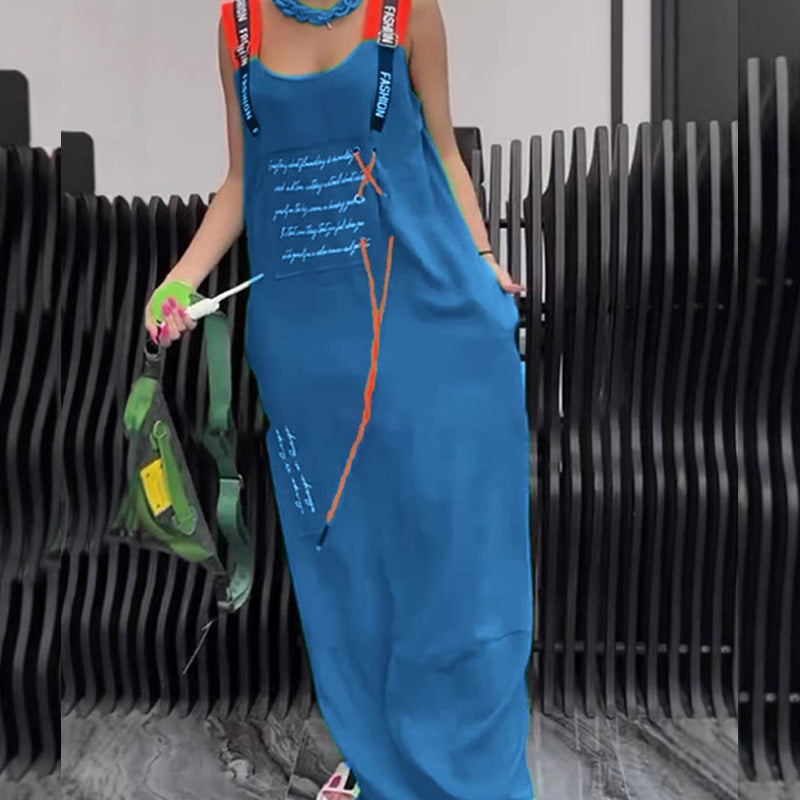 💖Women's Casual Printed Sleeveless Dress