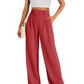 Women's Casual High-Waist Straight Leg Trousers