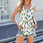 Women's Casual Fashion Round Neck Printed Sleeveless Tank Top