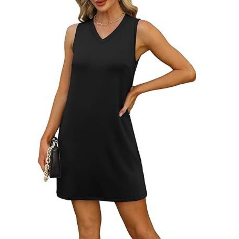 🎉🛍️Weekend Special👗Women’s V-Neck Tank Mini Dress