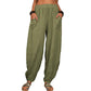 👚 Wide-leg Linen And Cotton Pants For Women