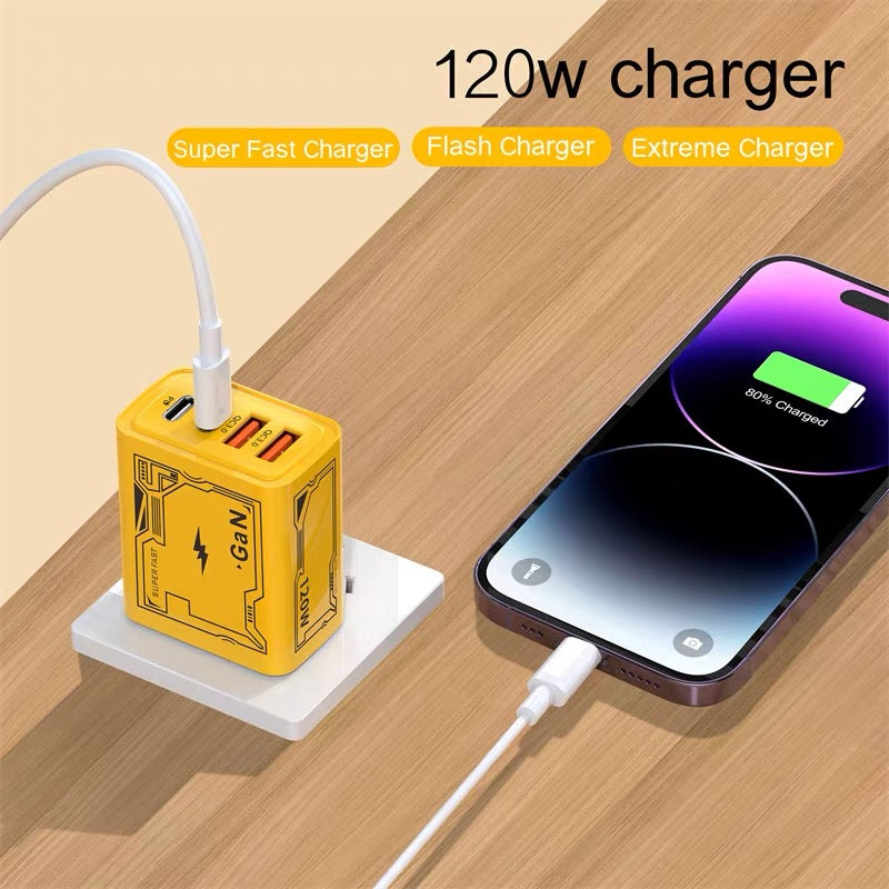 🎉LAST DAY SALE 63% OFF🔥[Practical Gift] 65W & 120W Multiple-Ports Fast Charger