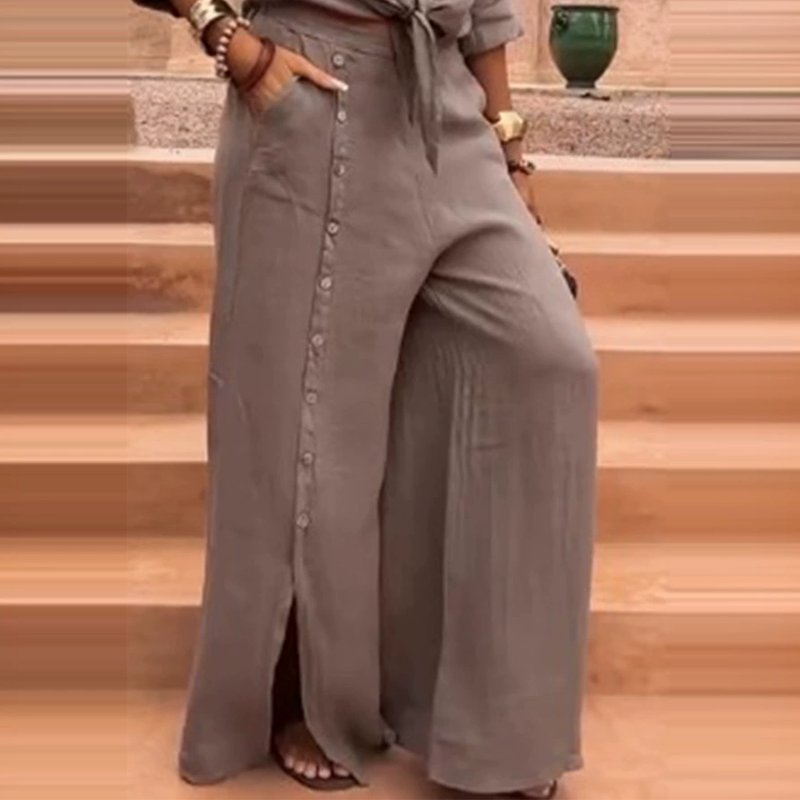 Women's Elegant Solid Color 2-Piece Set