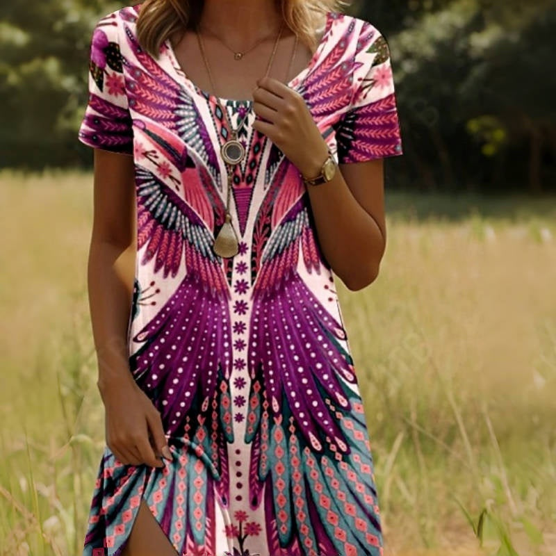 ⏳Time-limited Special⏰Women’s Floral Short Sleeve Dress