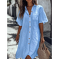 🔥Hot Sale 50% Off💥👗Casual Cotton Linen Shirt Dress