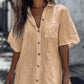 🔥Hot Sale 50% Off💥👗Casual Cotton Linen Shirt Dress
