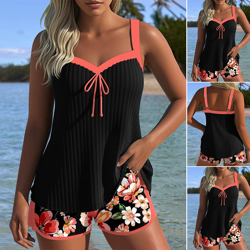 ⏳Time-limited Special⏰Printed Swimsuit Top & Shorts Set🩱