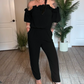 🔥Hot Sale 50% Off🔥Off-The-Shoulder Ruffle Jumpsuit