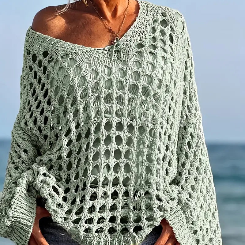 ⏳Limited-time 52% off⏰Women's Crochet Knit Top🧶👚