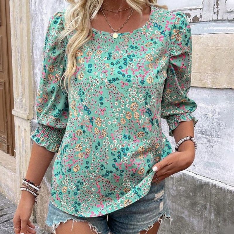🌿Women's Casual Printed Round Neck Top