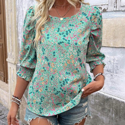 🌿Women's Casual Printed Round Neck Top