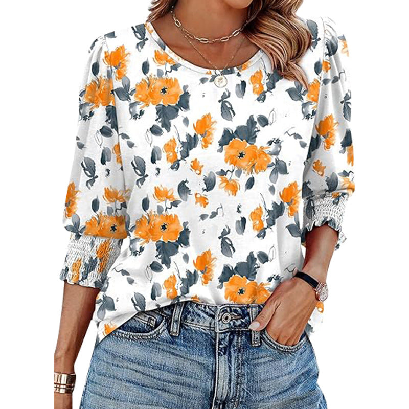 🌿Women's Casual Printed Round Neck Top