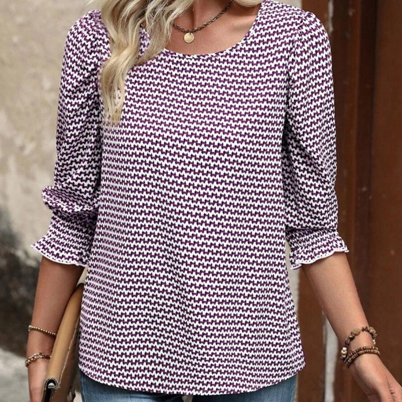 🌿Women's Casual Printed Round Neck Top