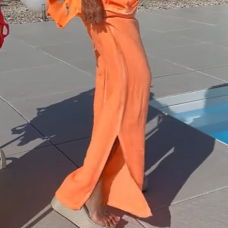 🔥 Cutout Top & Bandeau Jumpsuit Set – Hollowing out the heart machine × bandeau spicy