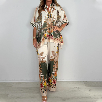 Women's Fashionable Two-Piece Printed Set