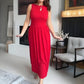 Women's Elegant Crew Neck Maxi Dress👗